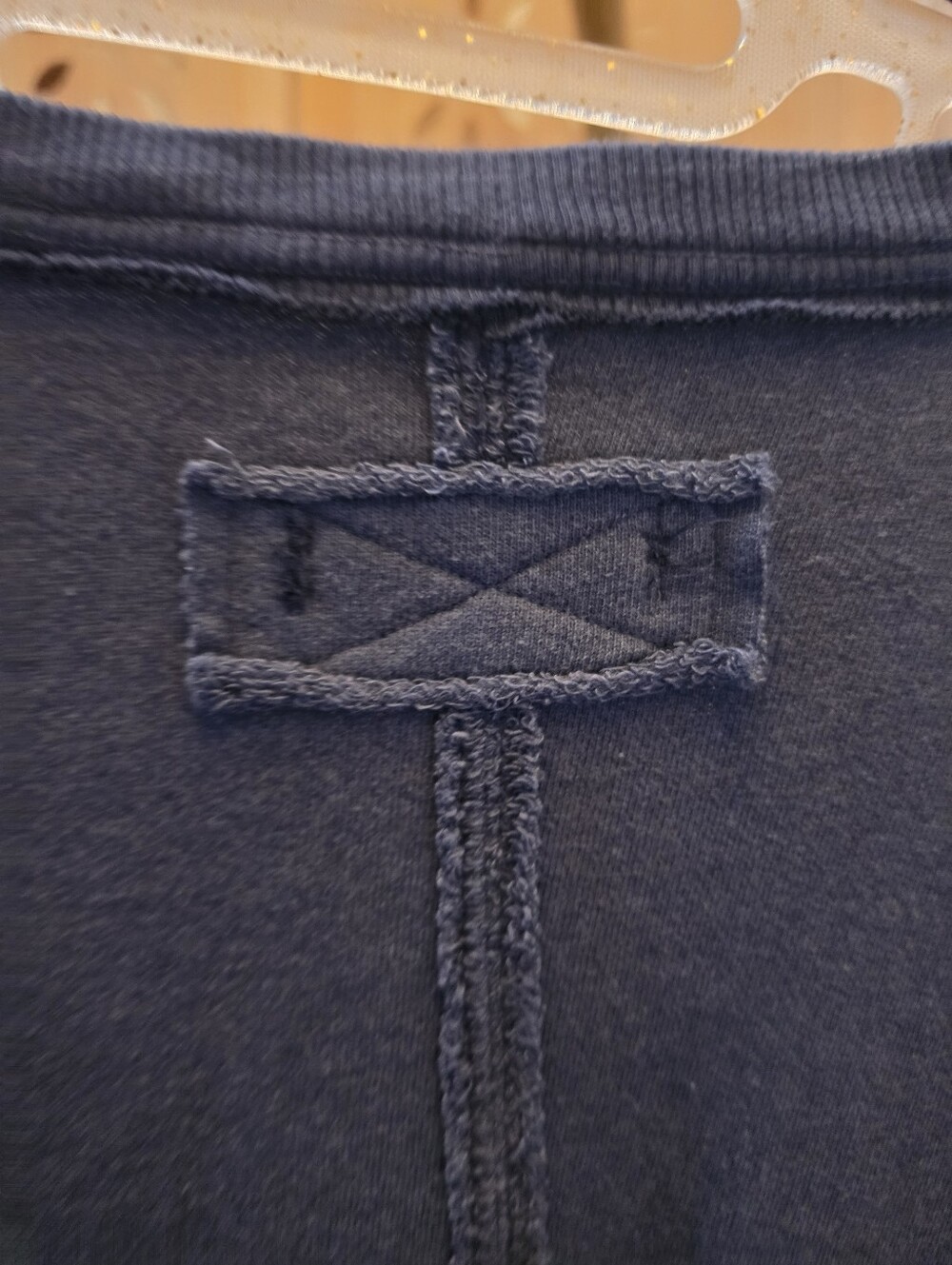 NWOT We The Free Venice V-Neck Sweatshirt in Navy - Picture 9 of 9